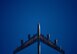 A B-52H Stratofortress flies over Minot Air Force Base, N.D., Jan. 30, 2018. This bomber, along with three others, recently deployed to Europe to exercise a state of readiness at RAF Fairford, United Kingdom. (U.S. Air Force photo by Tech. Sgt. Jarad A. Denton)