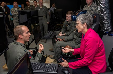 SECAF talks Air Force innovation across JBSA, Austin