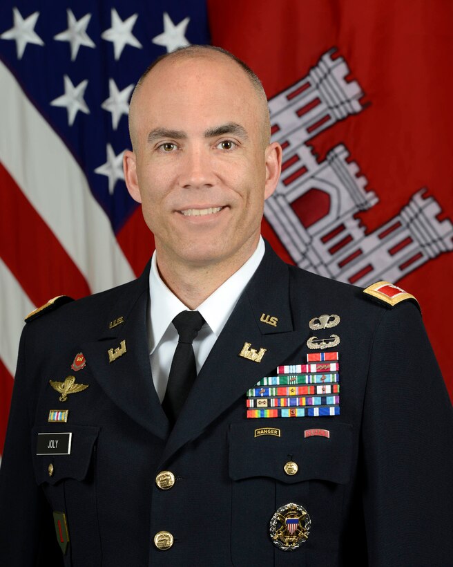 Colonel Sebastien Joly assumed command of the United States Army Corps of Engineers (USACE), Mobile District, in June 2018 as the 53rd Commander.