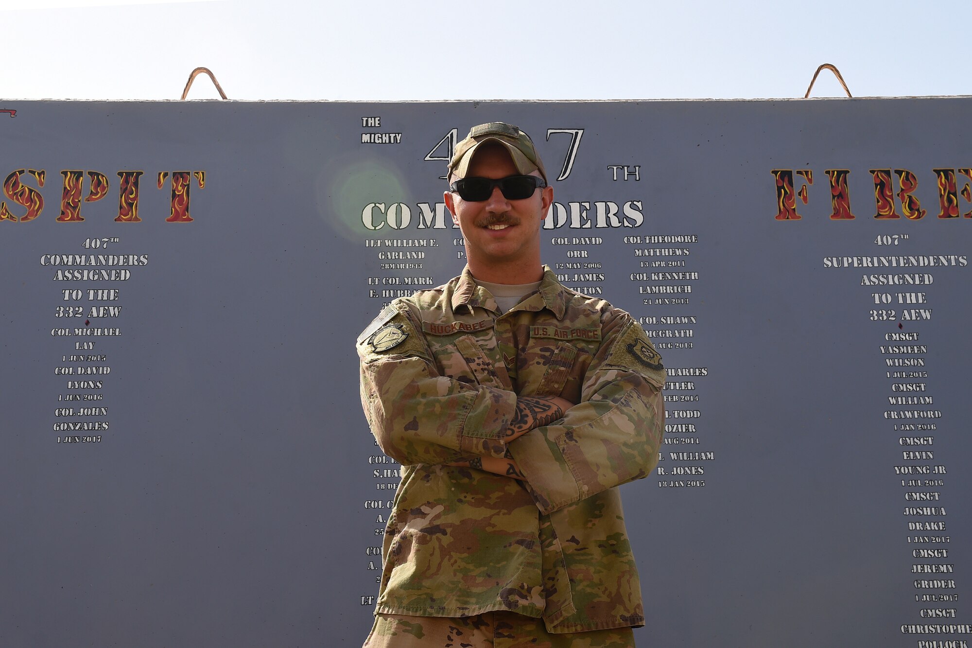 Airman poses for a photo