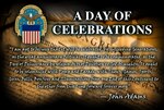 The idea of marking July 4th with fireworks and parades originated with the Founding Fathers themselves. Graphic by Paul Crank.