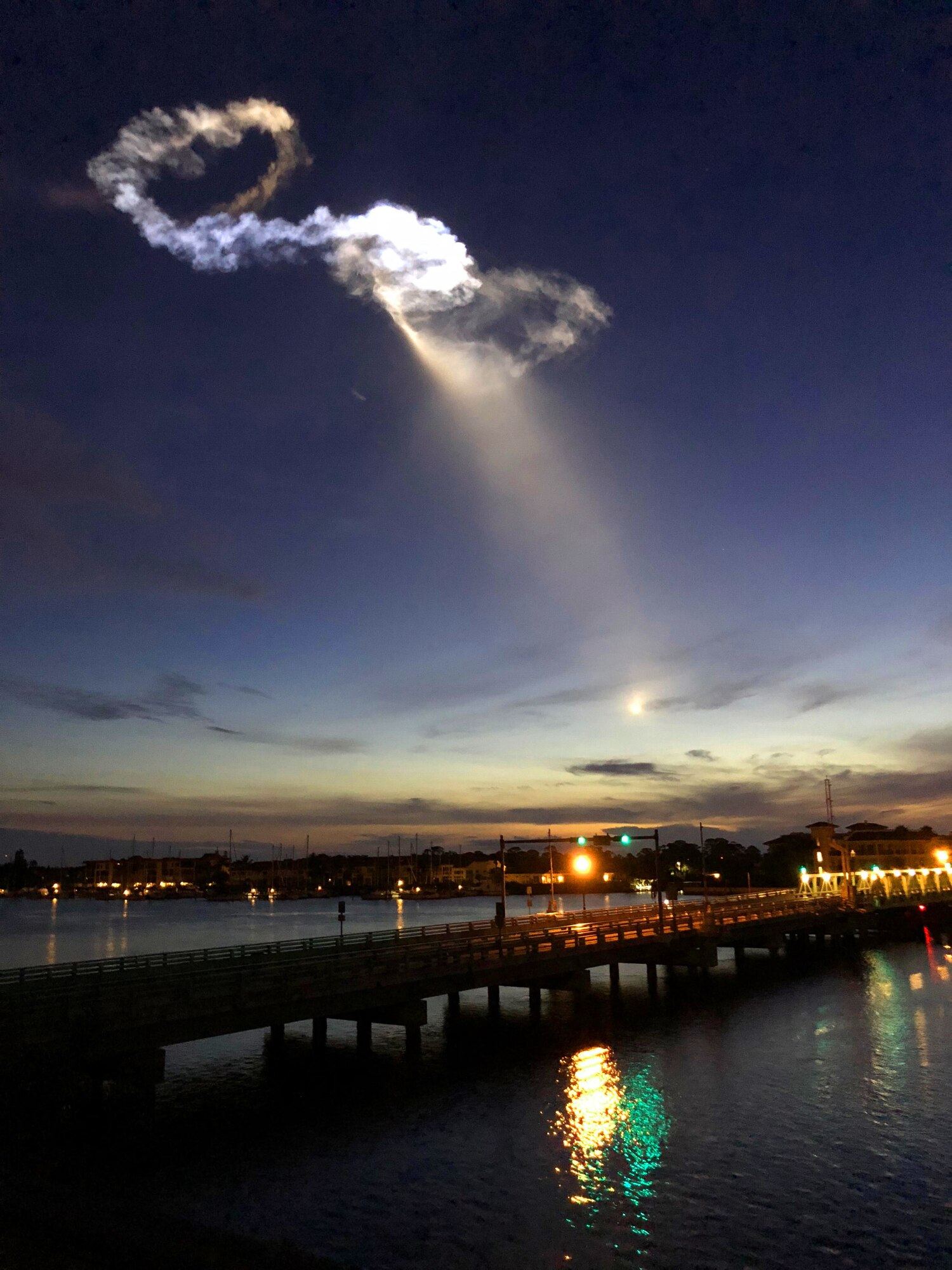 Reserve Citizen Airmen from the 301st Rescue Squadron supported the successful launch of a Spacex Falcon 9 rocket Friday June 29. The launch of the Falcon 9 marked its fifteenth Commercial Resupply Services mission  at 5:42:42 a.m. EDT, from Space Launch Complex 40 at Cape Canaveral Air Force Station, Florida. This unmanned mission brought supplies and instruments as well as a floating robotic head called CIMON, which stands for Crew Interactive Mobile Companion. (U.S. Air Force photo by Maj. Cathleen Snow)