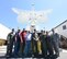 28th Bomb Wing leadership and radar technicians stand in front of a multiple-input single-output radar at the Powder River Training Complex in Colony, Wyoming, June 21, 2018.  Ellsworth leadership has been working with the community to help overcome obstacles and form a stronger partnership that would be mutually beneficial to both parties. (U.S. Air Force phot by Airman 1st Class Thomas Karol)