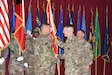 Maj. Gen. David C. Hill, deputy commanding general, of US Army Central presided over a Change of Command ceremony for Area Support Group - Kuwait from Col. Steven R. Berger to Col. Shannon E. Nielsen at Camp Arifjan, Kuwait on July 2, 2018.