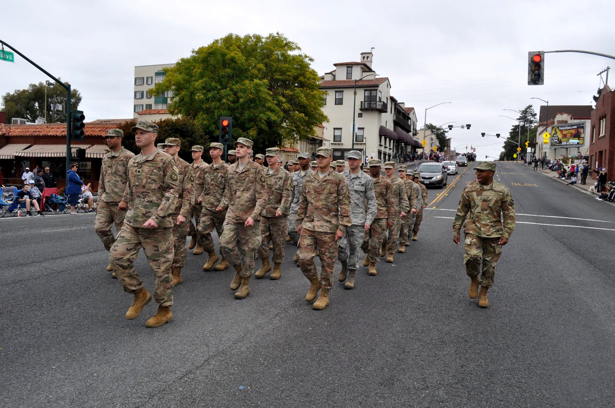 Team Travis marches in the Vallejo Parade, July 4, 2018.