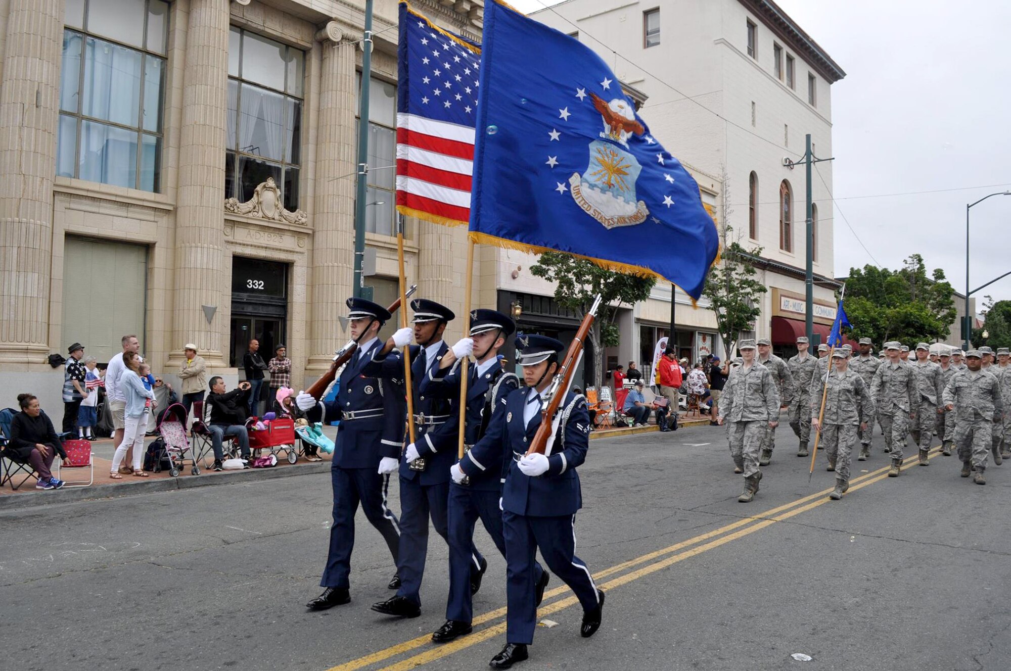 Team Travis marches in the Vallejo Parade, July 4, 2018.