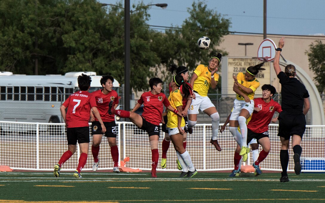 2018. Elite military soccer players from around the world squared off during the tournament to determine who were the best women soccer players among the international militaries participating