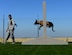 Senior Airman Jarred Uzeta, 9th Security Forces Squadron military working dog handler, commands his MWD Vvladimir to jump through an obstacle June 27, 2018, at Beale Air Force Base, Calif. MWDs are trained to detect either bombs or drugs and play a key role in base security. (U.S. Air Force photo by Airman 1st Class Tristan D. Viglianco)