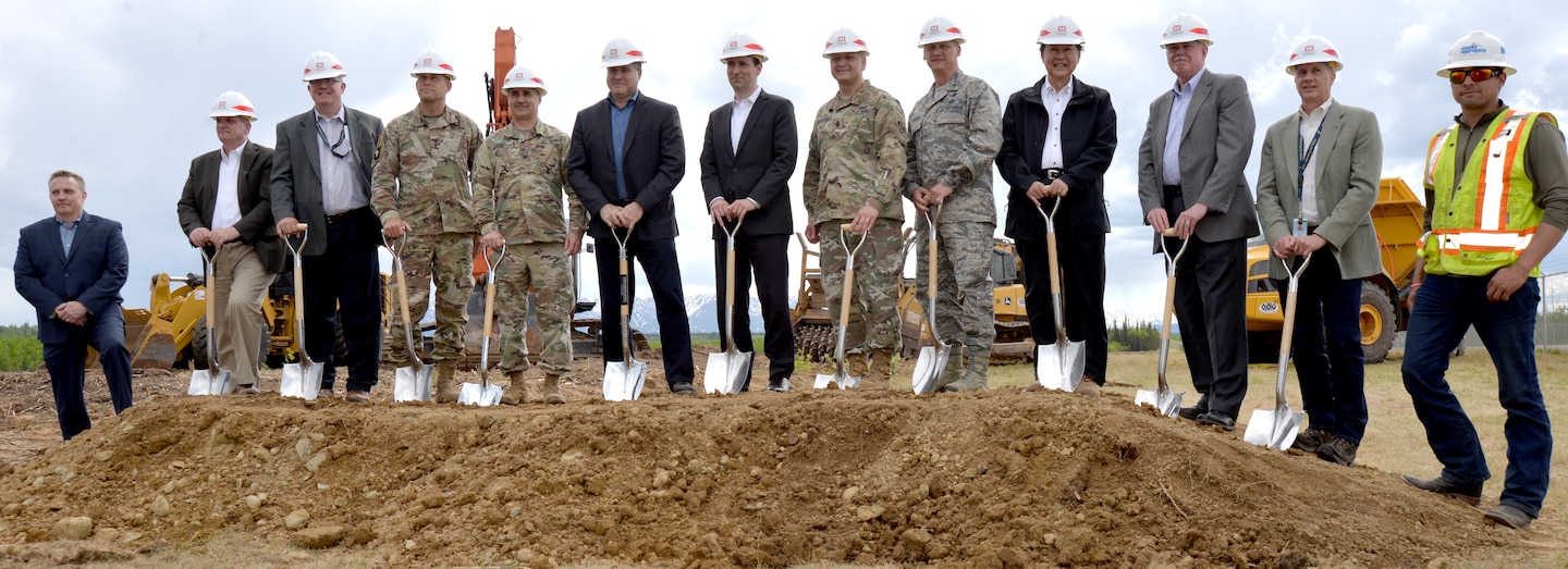 On June 5, Honorable Lucian Niemeyer and representatives for the Missile Defense Agency, Air Force, U.S. Army Corps of Engineers and construction contractors gathered for a groundbreaking ceremony at Fort Greely near Delta Junction, Alaska. The event celebrated the start of construction for the $200 million Missile Field Four.