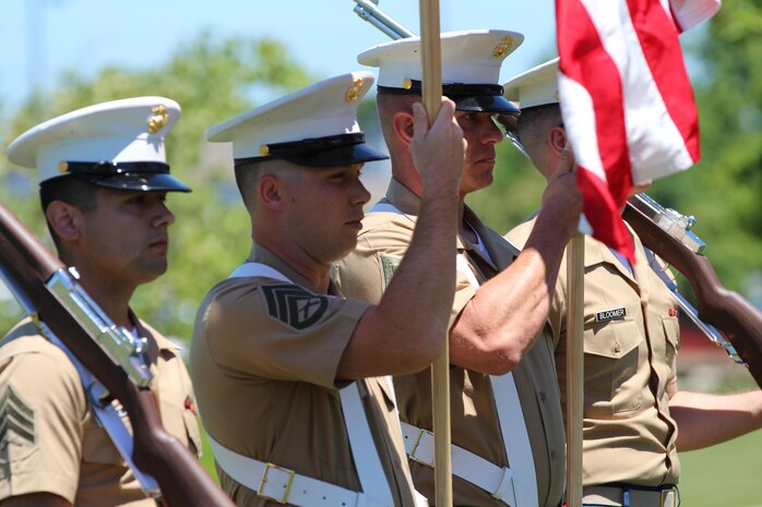 Marines in color guard