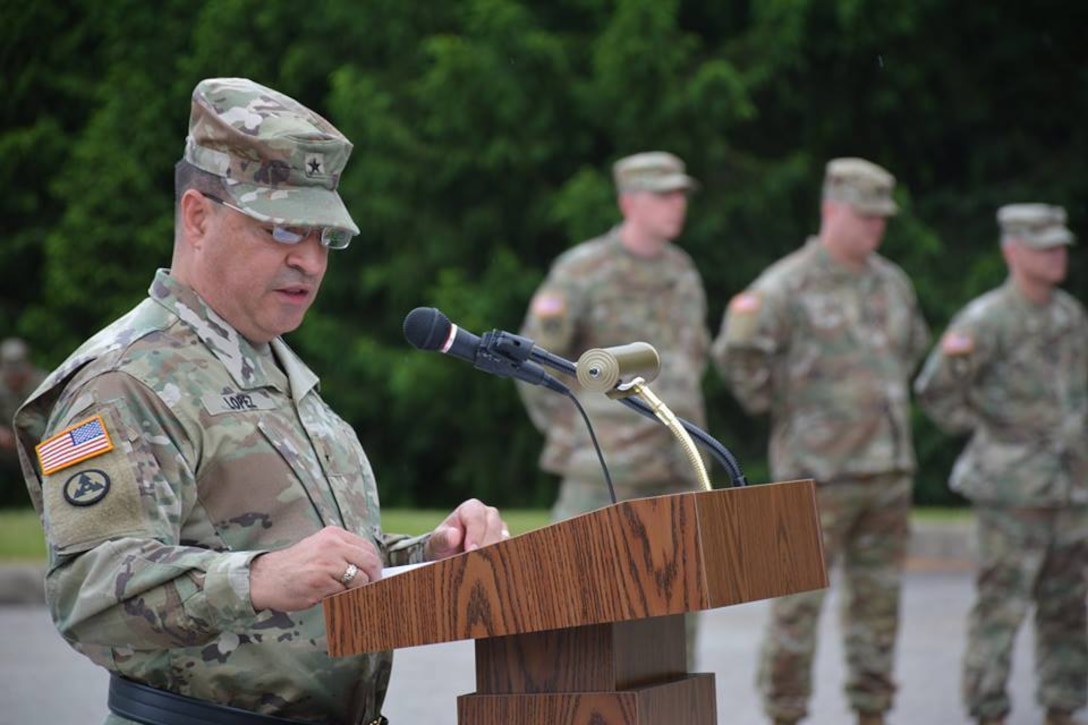 Quartermaster Brigade Bid Farewell during Change of Command Ceremony