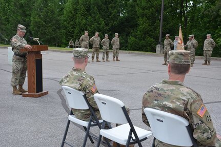 Quartermaster Brigade Bid Farewell during Change of Command Ceremony