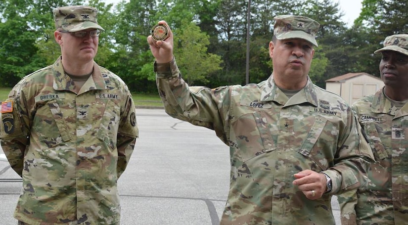 Quartermaster Brigade Bid Farewell during Change of Command Ceremony