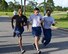 Airmen from all squadrons participate in the 325th Fighter Wing sports day July 3, 2018 at Tyndall Air Force Base, Fla. The sports day was designated as an opportunity for Airmen to work on their team building and Comprehensive Airmen Fitness. The day started out with a 5K run and continued with organized sporting events. (U.S. Air Force photo by Senior Airman Cody R. Miller/Released)