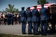 Friends and family of Capt. Mark Weber watch as his casket is transferred to a horse-led caisson during his funeral service, July 9, 2018, at Arlington National Cemetery, Va. Weber, a 38th Rescue Squadron combat rescue officer and Texas native, was killed in an HH-60G Pave Hawk crash in Anbar Province, Iraq, March 15. Friends, family, and Guardian Angel Airmen traveled from across the U.S. to attend the ceremony and pay their final respects. (U.S. Air Force photo by Staff Sgt. Ryan Callaghan)
