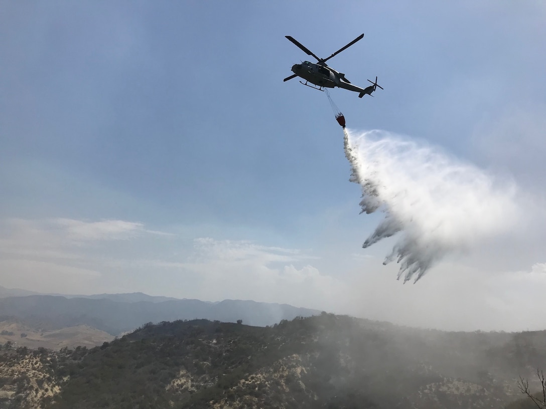 3rd MAW supports firefighting operations at Camp Pendleton