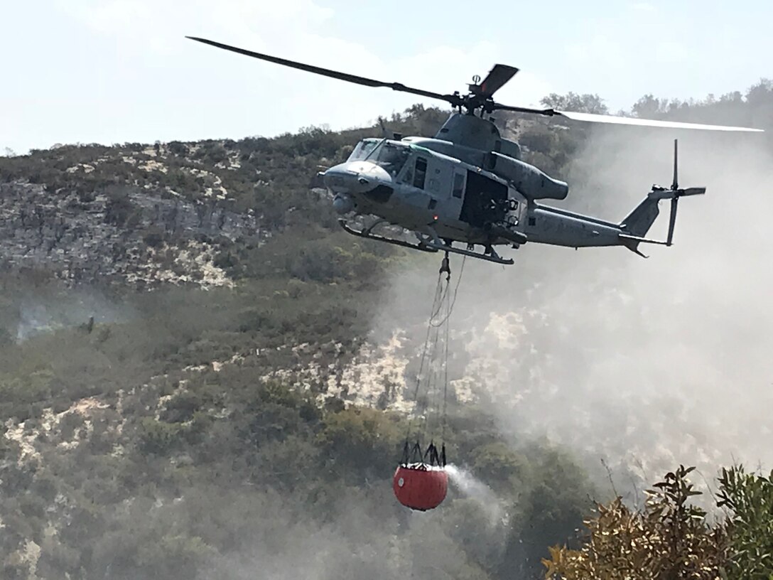 3rd MAW supports firefighting operations at Camp Pendleton