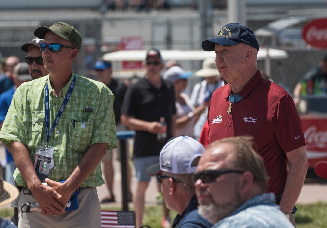 Medal of Honor recipient stands