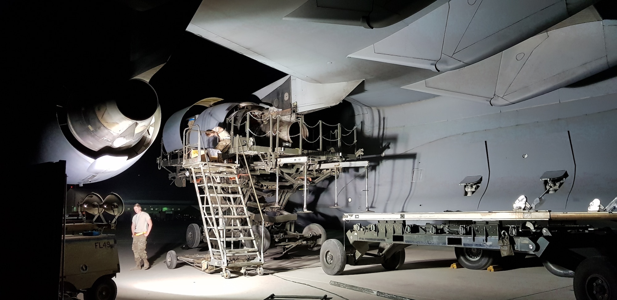 A team of en route maintenance Airmen converged from multiple locations to respond as part of a Maintenance Recovery Team, returning a C-17 Globemaster III aircraft back to the mobility fleet from a forward deployed location in Southwest Asia.