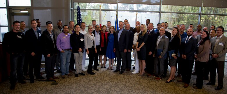 Graduates of the Startup Battlefield 101 certificate program are recognized by the University of California San Diego for the completion of the 8-week course at the Ida and Cecil Green Faculty Club aboard the campus, Monday, June 4, 2018. The graduating class consisted of service members and veterans. The course was taught in partnership with SmartMoney Veterans and is designed to help transitioning service members and veterans leverage the skills they already have and translate those skills into launching businisses and creating successful civilian careers. (U.S. Marine Corps photo by Lance Cpl. Hanna Powell)