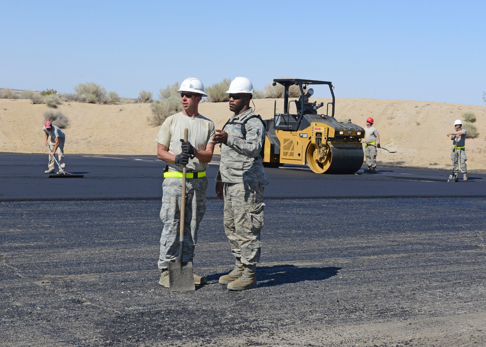 More than 80 Airmen from across the nation joined the 412th Civil Engineer Squadron to complete three large construction projects at Edwards.