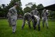 A team of U.S. Air Force members and biologists with the Gorgas Institute in Panama check a rodent trap in Meteti, Panama, June 6, 2018. The doctors were participating in an Emerging Infectious Diseases Training Event during Exercise New Horizons 2018, in which they received informational lectures from Panamanian infectious disease experts and conducted field studies of possible virus carrying wildlife and insects. (U.S. Air Force photo by Senior Airman Dustin Mullen)