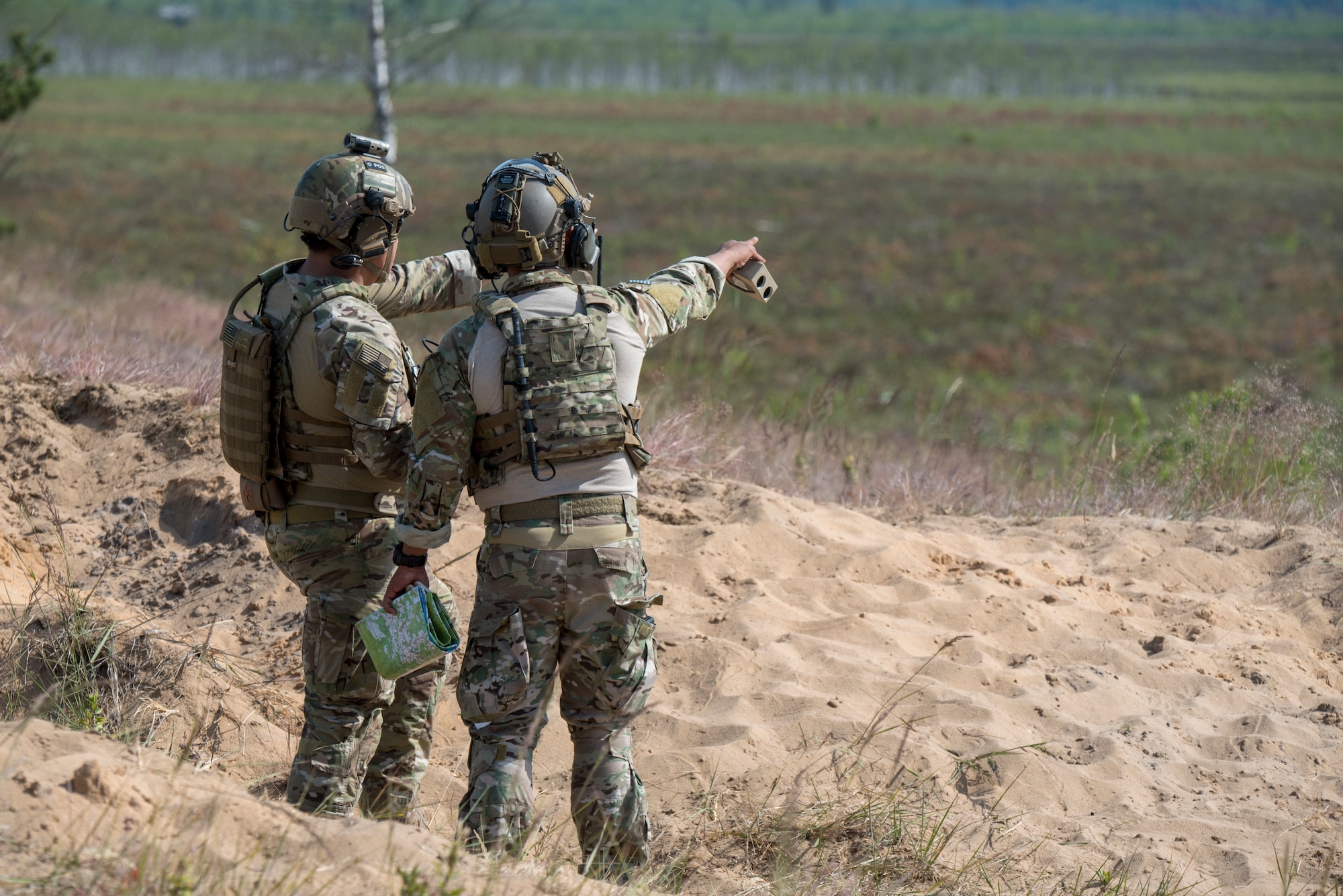 JTAC's on bombing range in Latvia.