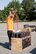 Joseph Gerber, a pyrotechnician for Premier Pyrotechnics, Inc., of Richland, Missouri, loads one of 600 aerial shells to be used for the fireworks finale of Liberty Fest, July 7, 2018, at Little Rock Air Force Base, Ark.