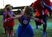 "Miss Captain America" takes a bow after being crowned best children's costume during Freedom Fest, July 3, 2018, at Grand Forks Air Force Base, North Dakota. Attendees were encouraged to wear their best patriotic costumes during the event held to celebrate America's 242nd birthday. (U.S. Air Force photo by Staff Sgt. Marcy Copeland)