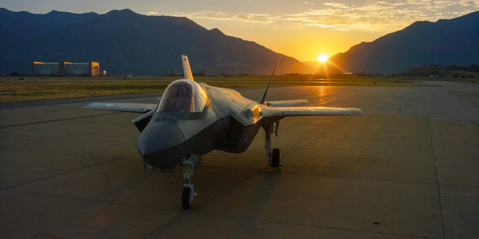 The F-35A Lighting II sits on the flightline at Hill Air Force Base, Utah