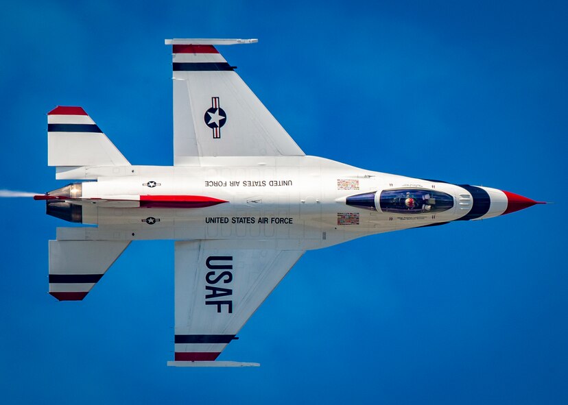 The U.S. Air Force Air Demonstration Squadron "Thunderbirds" perform at the Arctic Thunder Open House in Anchorage, Alaska, July 1, 2018. (U.S. Air Force photo by Senior Airman Cory W. Bush)