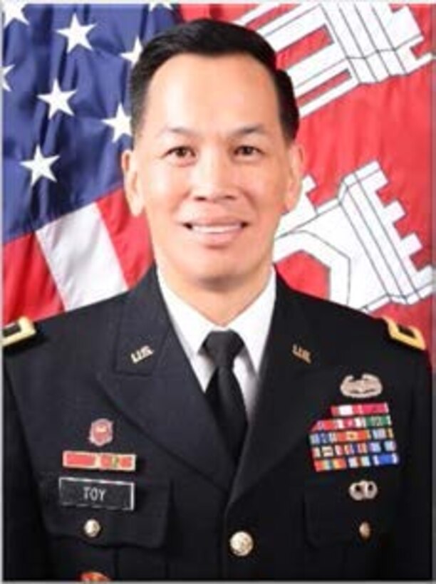Maj. Gen. Mark Toy will assume command of the Mississippi Valley Division (MVD), U.S. Army Corps of Engineers (USACE) from Maj. Gen. Richard Kaiser on July 23, 2019.