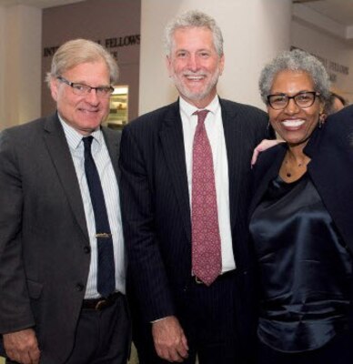 From left to right: Ambassadors Dick Norland, Tom Krajeski and Joyce Barr at NDU’s Foreign Affairs Day on May 9. Photo Credit: Katie Lewis, NDU AV.