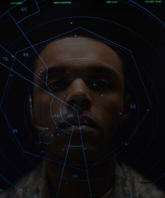 Staff Sgt. Anthony Morgan is the 28th Operations Support Squadron air traffic control standardization and evaluation noncommissioned officer in charge at Ellsworth Air Force Base, S.D. Air traffic controllers remain qualified via monthly exams that focus on set questions pertaining to the career field. (U.S. Air Force photo illustration by Airman 1st Class Nicolas Z. Erwin)