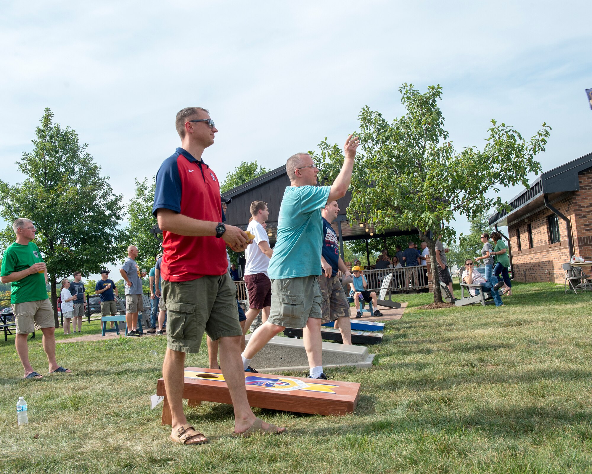 Medical dominates in Grissom’s first annual corn-hole tournament