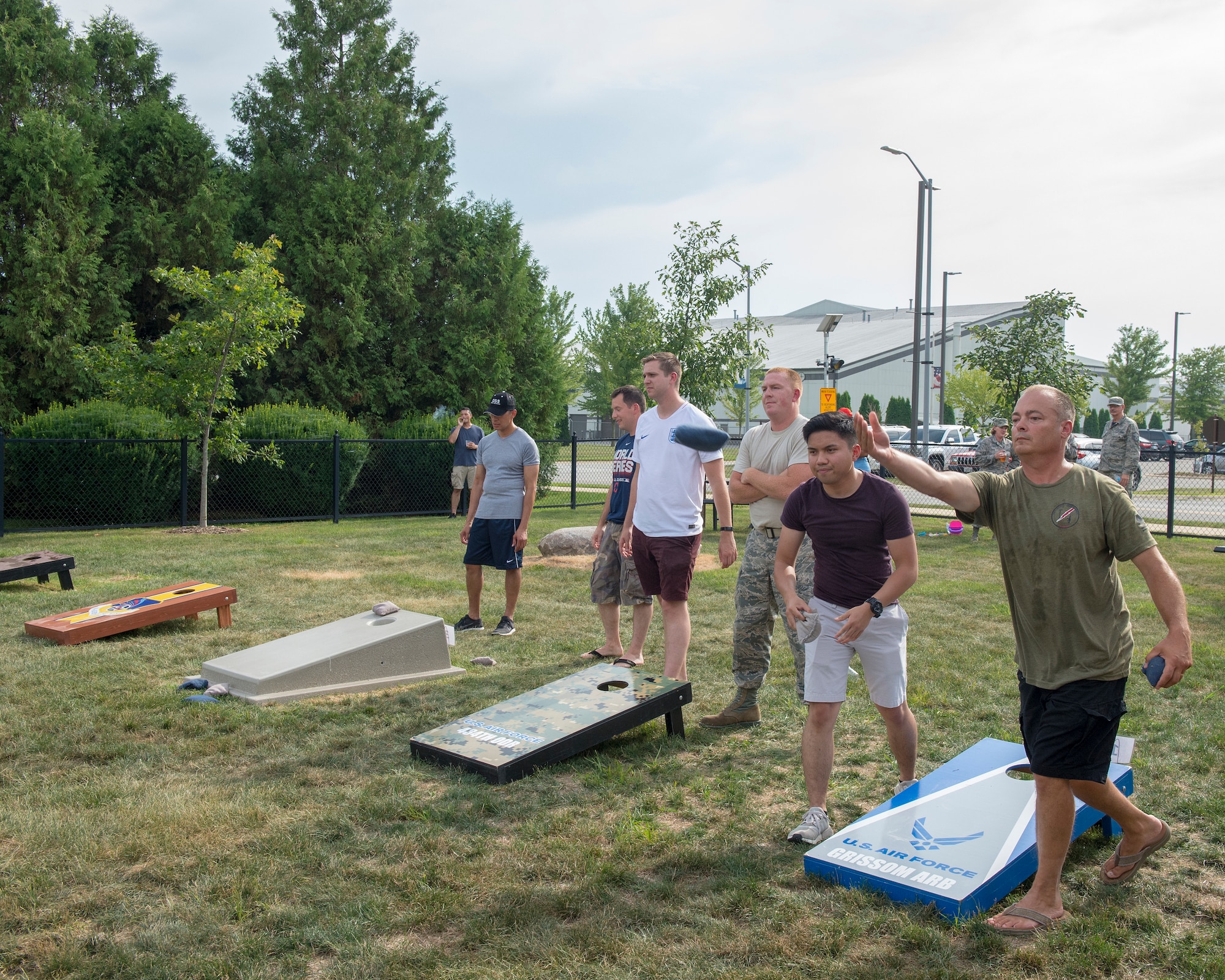 Medical dominates in Grissom’s first annual corn-hole tournament