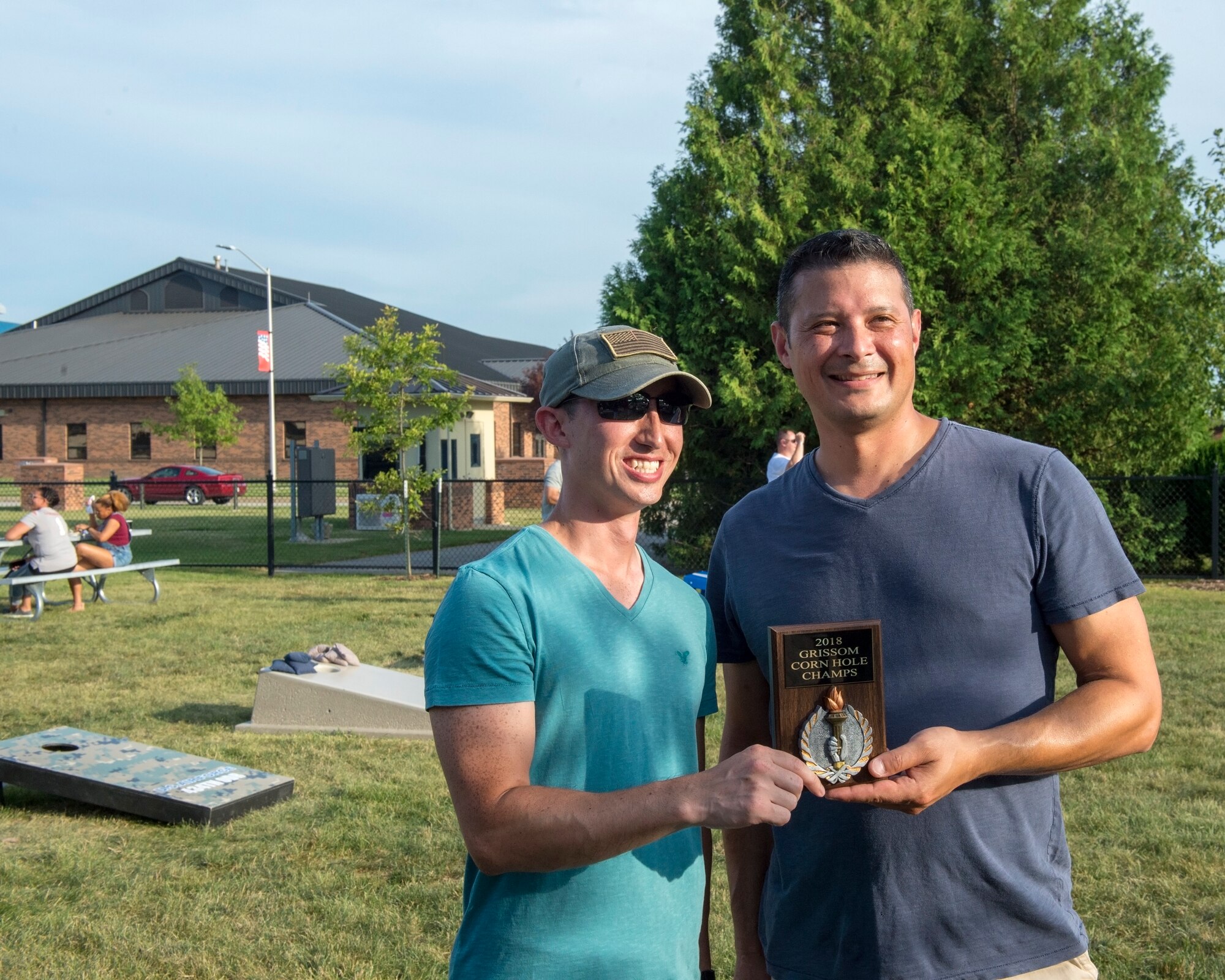 Medical dominates in Grissom’s first annual corn-hole tournament
