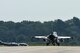 A U.S. Air Force F-16CM Fighting Falcon pilot assigned to the 77th Fighter Squadron (FS) taxis down the flight line at Shaw Air Force Base, S.C., July 11, 2018.