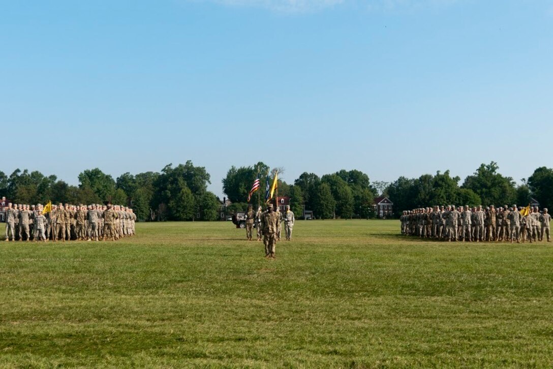 U.S. Army drill sergeant trains future officers