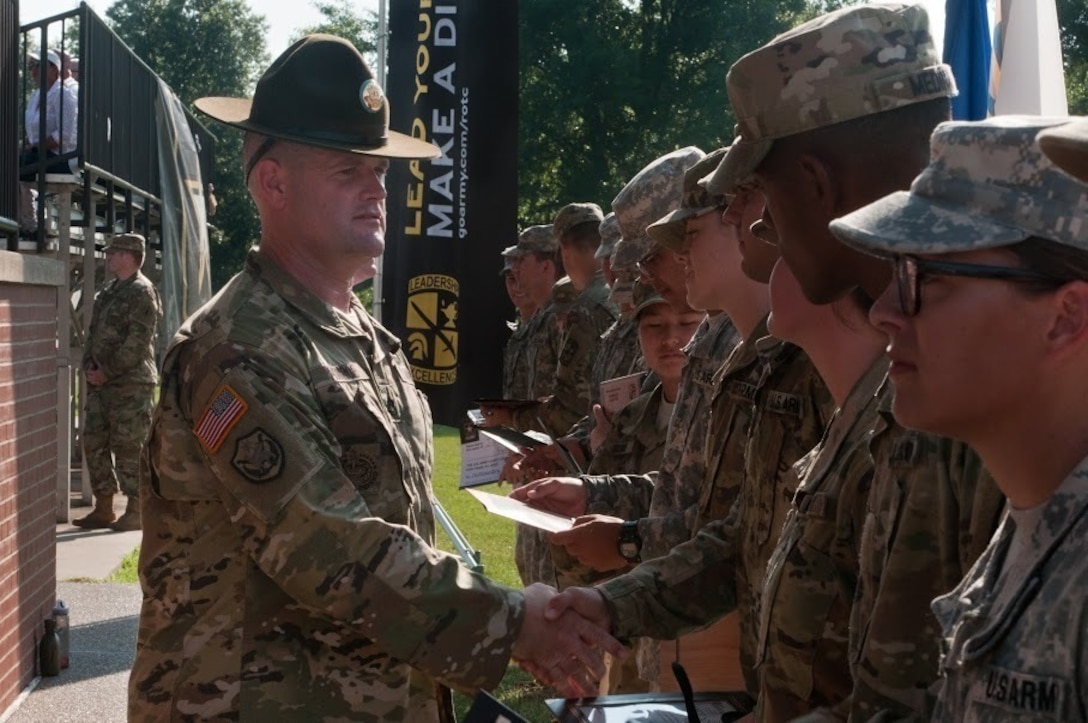 U.S. Army drill sergeant trains future officers