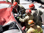 The New York City Fire Department in concert with U. S. Army North (Fifth Army) conducted a training event at the Times Square Church July 10 during the 2018 National Homeland Security Conference. U.S. Northern Command and the City of New York evaluated members of New York’s Emergency Services and the New York Army National Guard’s response to a simulated chemical event.