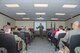 U.S. Air Force Col. Gary Eilers, 19th Air Force director of operations, briefs participants inside the Danielson Auditorium during the Air Education and Training Command Remotely Piloted Aircraft training enhancement summit at Joint Base San Antonio-Randolph, Texas, July 11, 2018. Leaders across the RPA enterprise gathered to circulate innovative ideas and solutions to alleviate stress in the production pipeline and create enhanced training capabilities for instructors.(U.S. Air Force photo by Tech. Sgt. Ave I. Young)