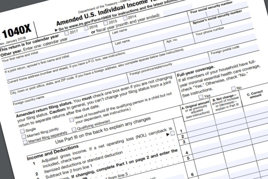 IRS Form 1040X