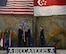 Image of Col. Joe Kunkel, 366th Fighter Wing commander, passes the 428th Fighter Squadron to Lt. Col. Donald Sandberg, former 428th Fighter Squadron commander, June, 29, 2018, at Mountain Home Air Force Base Idaho. As commander of the 428th FS, he transitioned the squadron to the next generation of F-15SG's and coordinated software lethality advancements while increasing training 20 percent. (U.S. Air Force photo by Senior Airman Alaysia Berry)