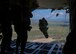 A Bulgarian jumper performs a static-line jump from a U.S. Air Force C-130J Super Hercules aircraft over Plovdiv, Bulgaria, July 14, 2018. During Thracian Summer 2018, U.S. and Bulgarian forces trained both static-line jumps and free falls. (U.S. Air Force photo by Staff Sgt. Jimmie D. Pike)