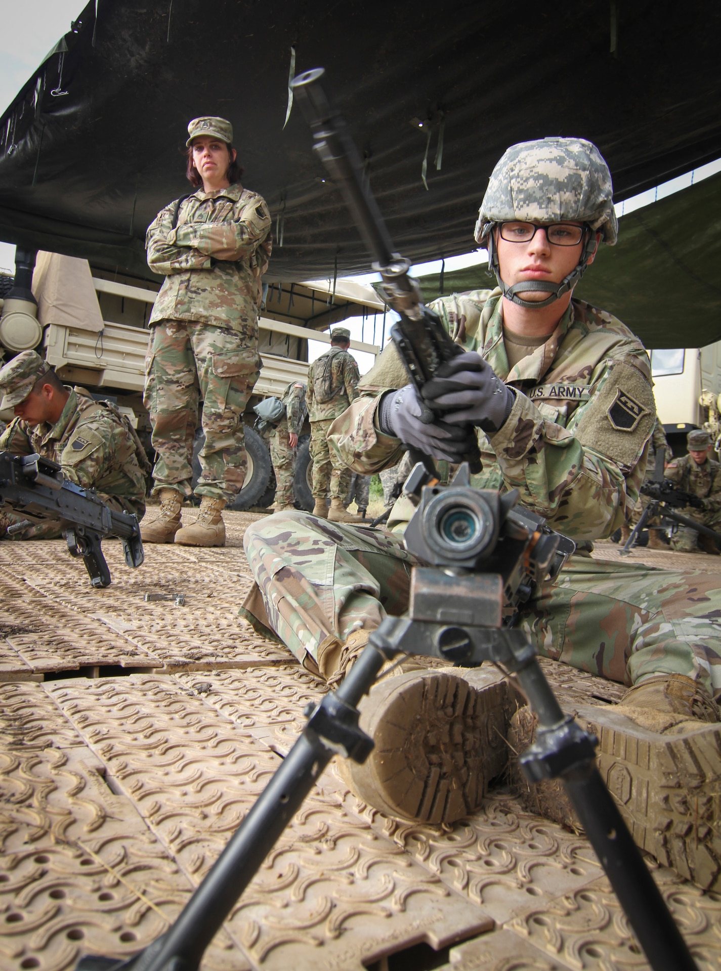 Army Reserve brigades host their first gunnery exercise; train nearly 400 Soldiers