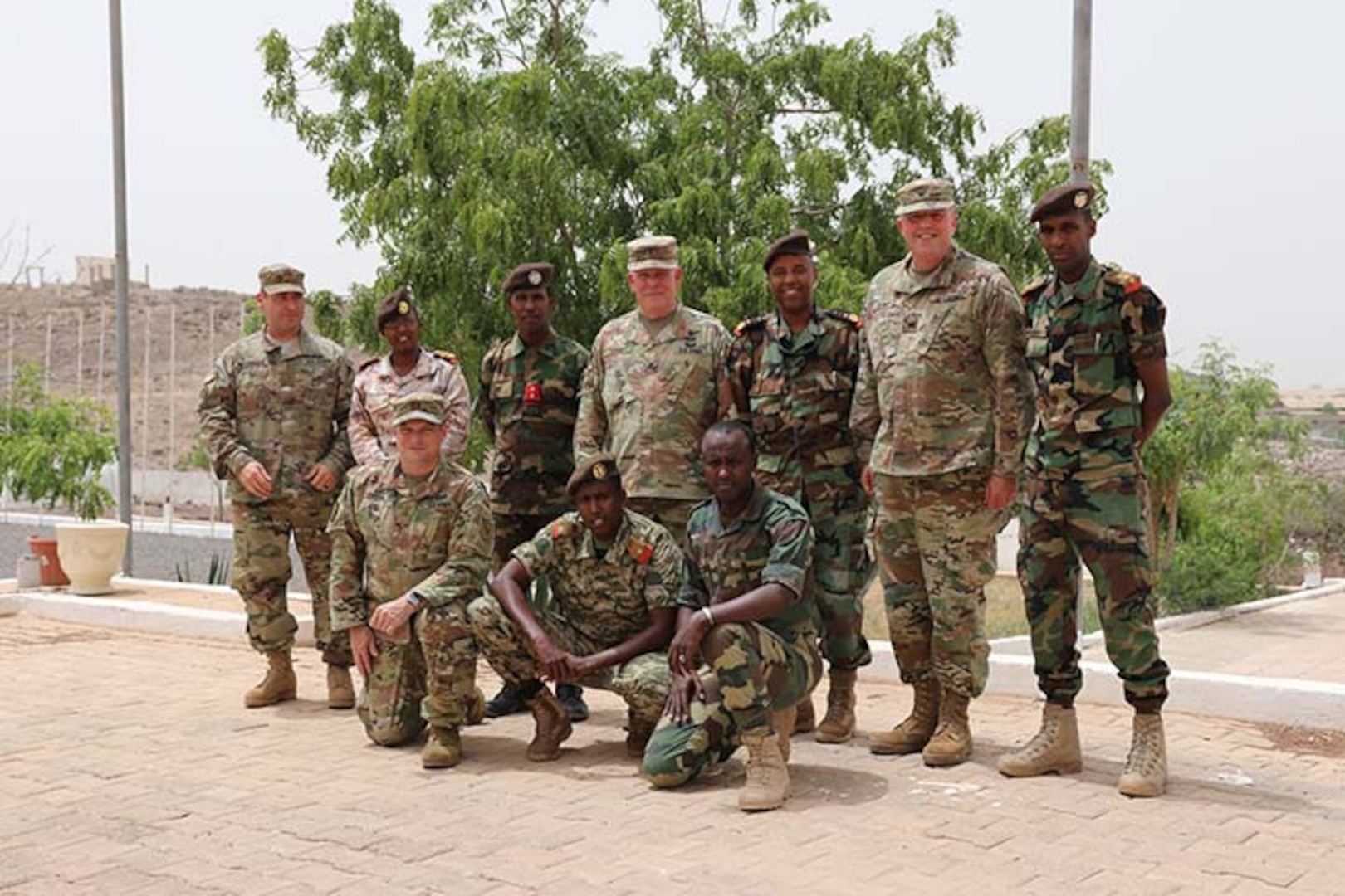 Representatives from the Kentucky National Guard met with their military counterparts from Djibouti June 23, 2018, in Djibouti, Africa. Kentucky is partnered with Djibouti as part of the State Partnership Program.