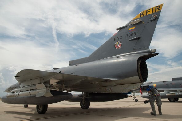 Colombian Kfirs fighters train with the A-10, F-16
