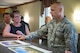 Maj. Gen. Bradley D. Spacy, Air Force Installation and Mission Support Center commander, speaks with Renata Spanton-Jones, the 88th Force Support Squadron director, about changes to temporary lodging facilities at Wright-Patterson Air Force Base during the general's visit to the installation July 12, 2018