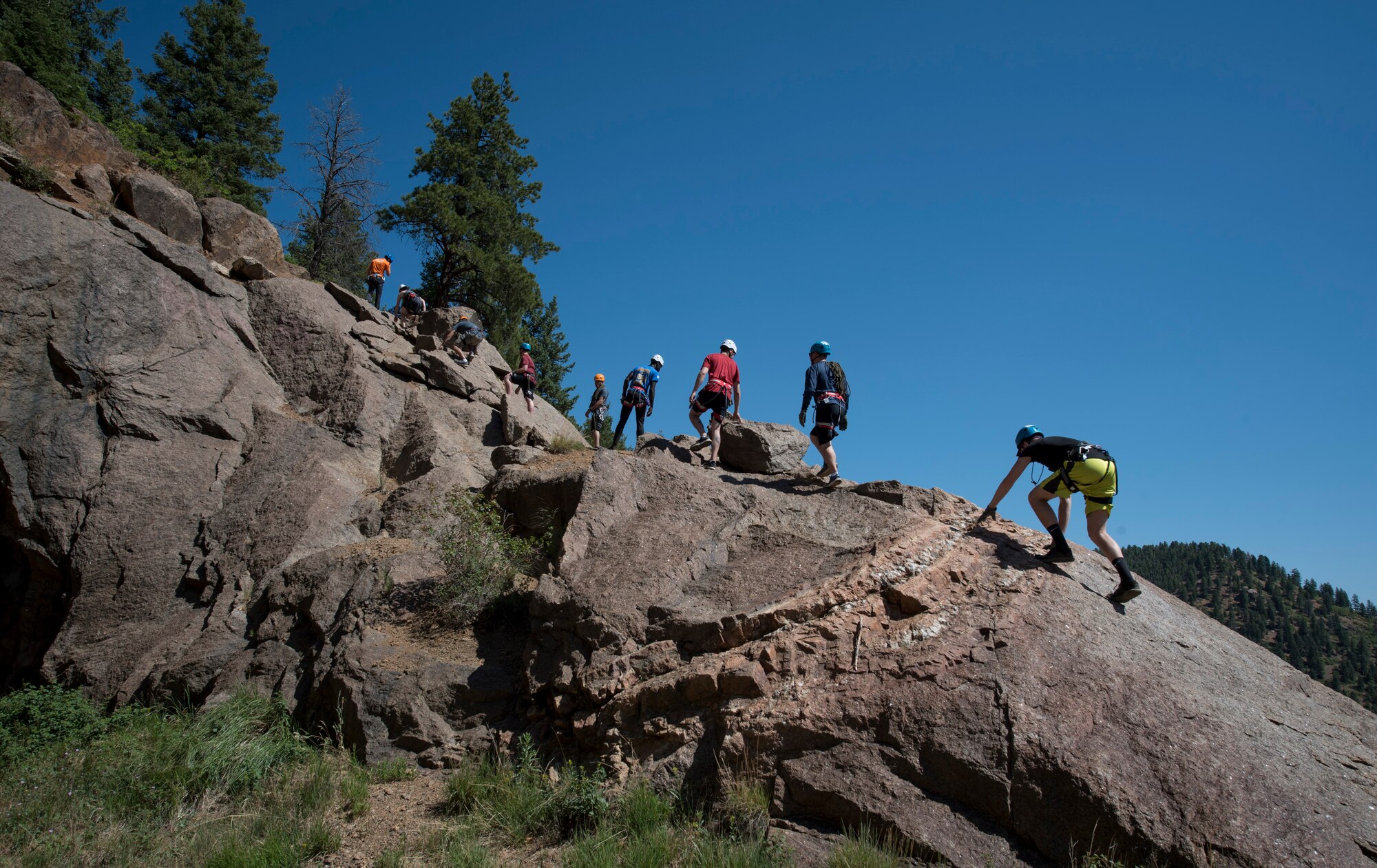 21st Force Support Squadron rescue climbing training